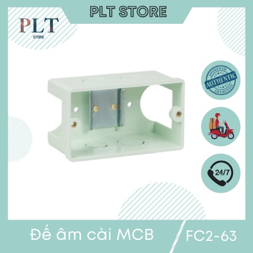 Đế âm chứa át , đế âm ray cài MCB , RCBO , RCCB SINO FC2-63