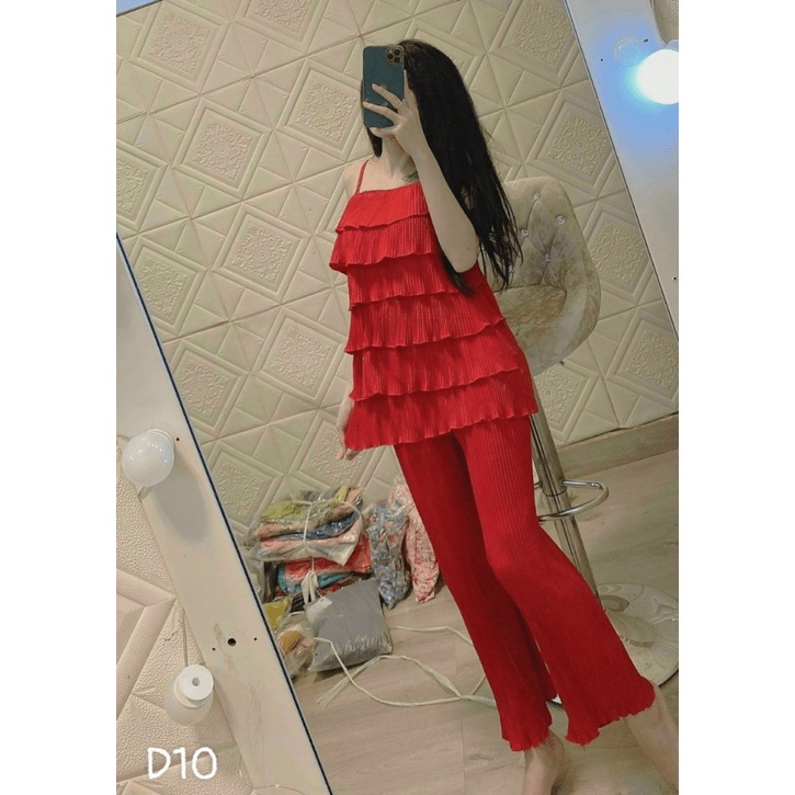 [HCM] SET BỘ ĐỒ DÀI NỮ ÁO LỚP TẦNG SIÊU ĐẸP SANG TRỌNG CHO CÁC CHỊ EM VALENTINA SHOP