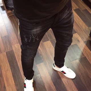Quần bò nam gucci ny thêu rẻ đẹp