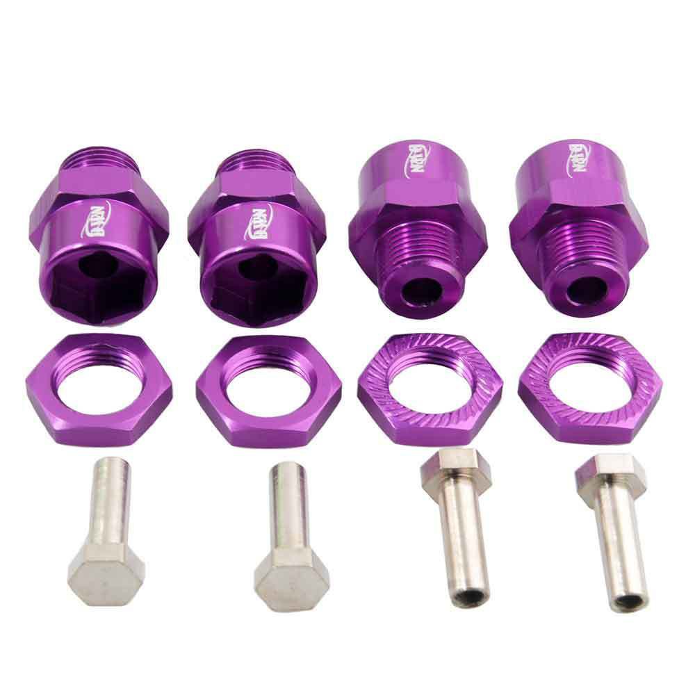 RC Alum Wheel Hex Combine 12mm Turn 17mm Drive 4PC For HSP 1:10 Buggy Truck