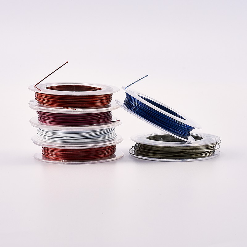 1 Cuộn Dây Nylon Màu Vàng Bạc 0.38~0.6mm Dùng Làm Đồ Trang Sức DIY