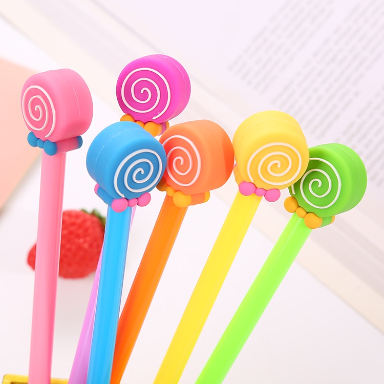Bút gel hình kẹo mút nhiều màu sắc xinh xắn