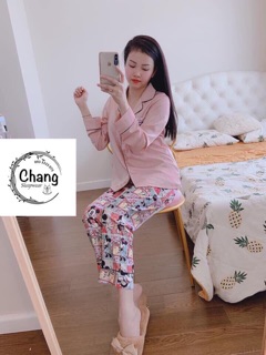 BỘ NGỦ LỤA HỌA TIẾT