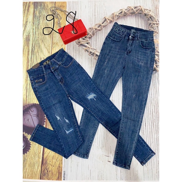 Quần Jean nữ lưng cao,quần jean nữ kiểu co giãn hàng Quảng Châu L1, sang chảnh | BigBuy360 - bigbuy360.vn