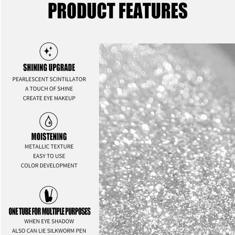 Phấn Mắt Dạng Lỏng Ánh Kim Tuyến Lấp Lánh Với 6 Màu Lựa Chọn