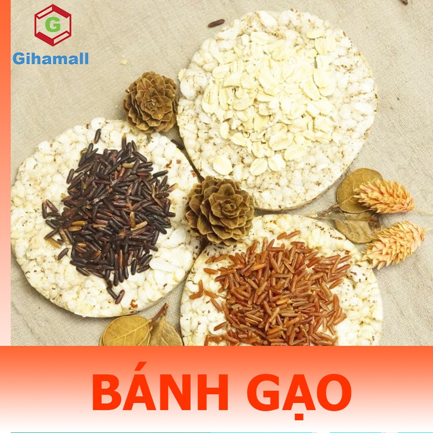 BÁNH GẠO LỨT ăn kiêng, làm từ gạo lứt, không đường, không chất bảo quản, ngọt tự nhiên