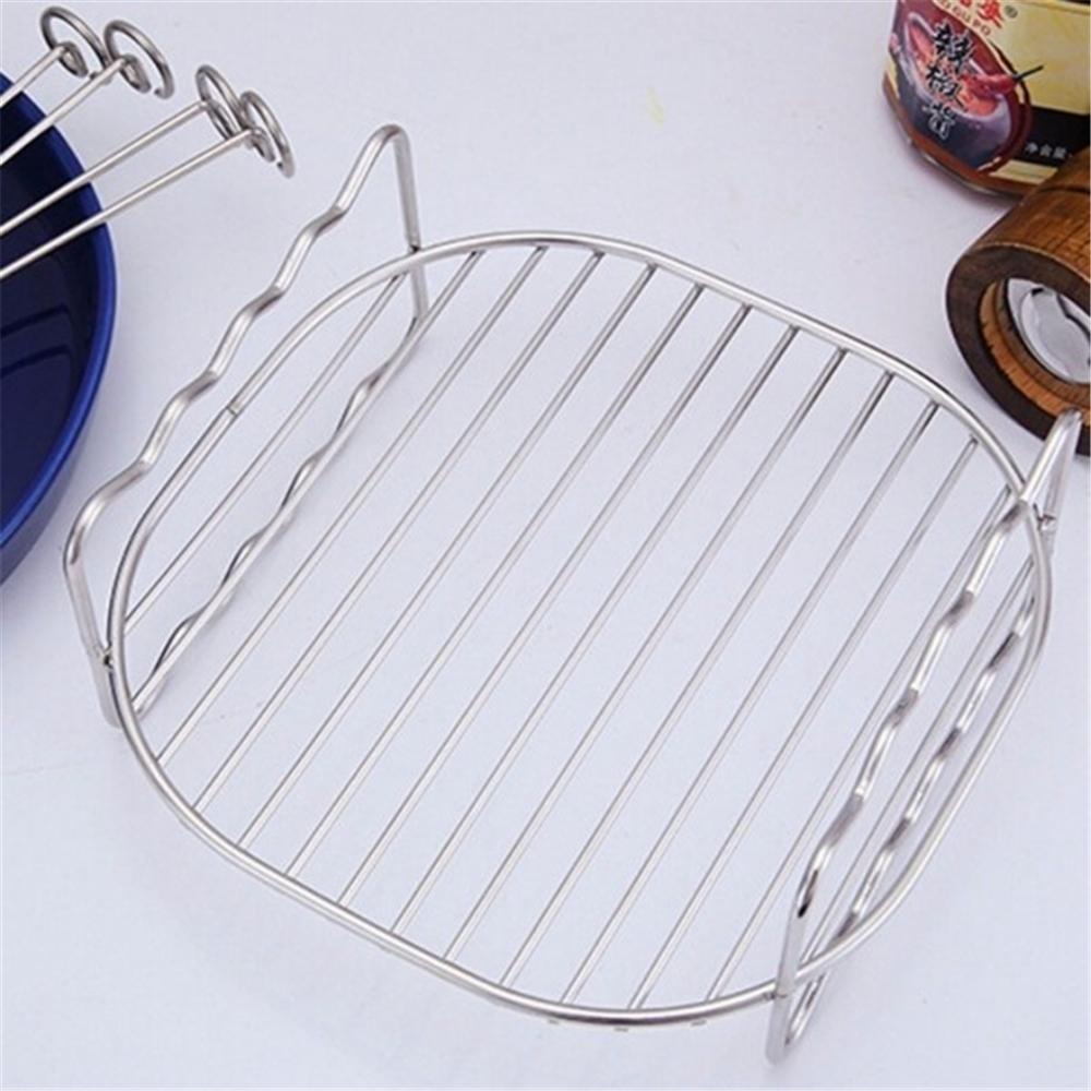 Giá Đỡ Nướng BBQ Hai Tầng Bằng Thép Không Gỉ 8 inch