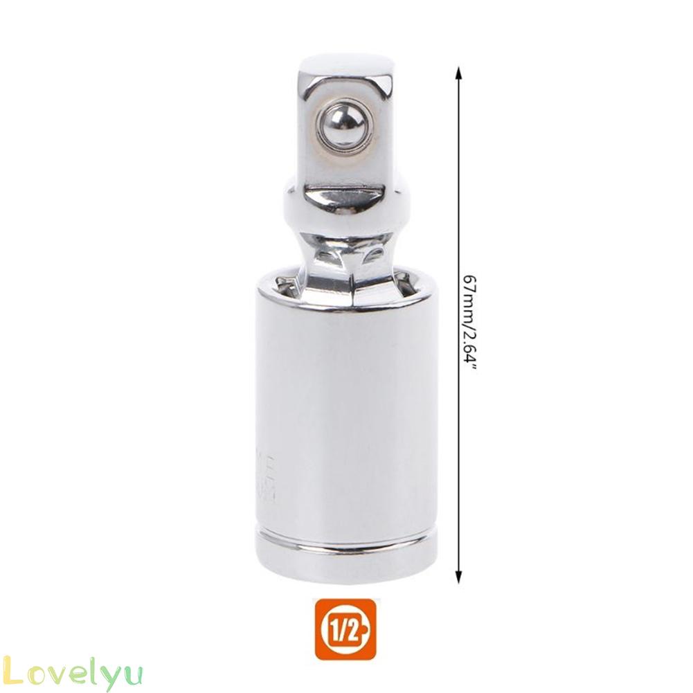 ◀READY▶Socket Adapter 1/2&quot; 1/4&quot; 1pc Chrome Vanadium Steel Silver 360 Degree# Good Quality