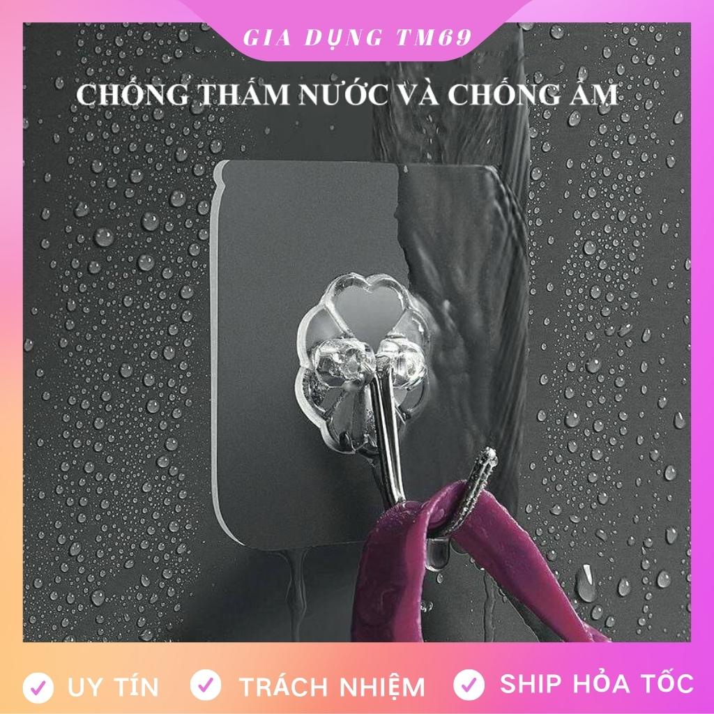 Combo 10 Móc Dán Tường Chịu Lực Siêu Dính Trong Suốt Đa Năng, Móc Treo Tường Treo Đồ Dính Tường