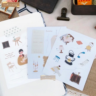 Set 3 sticker Life Collector trang trí sổ
