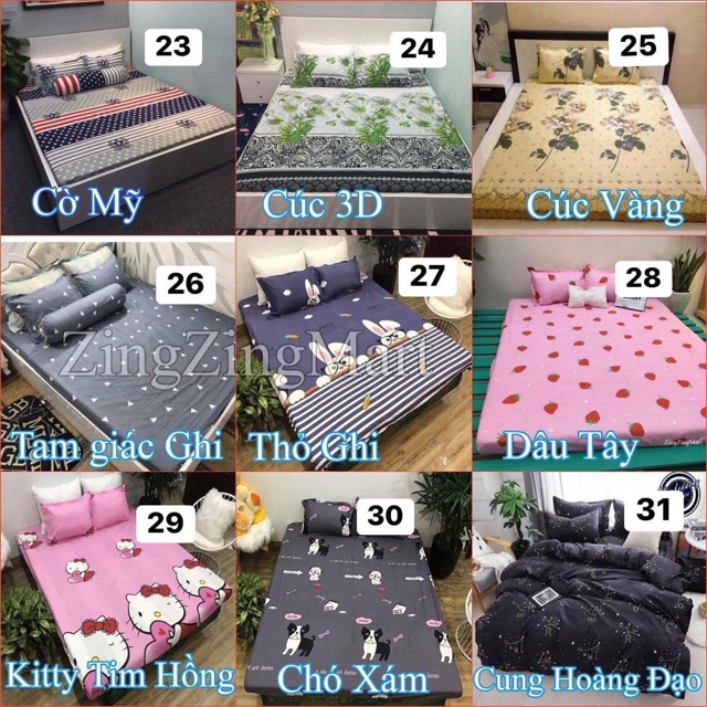 SET 5 MÓN 1M6 VỎ CHĂN GA GỐI POLY KÈM VỎ GỐI ÔM POLY CAO CẤP | BigBuy360 - bigbuy360.vn