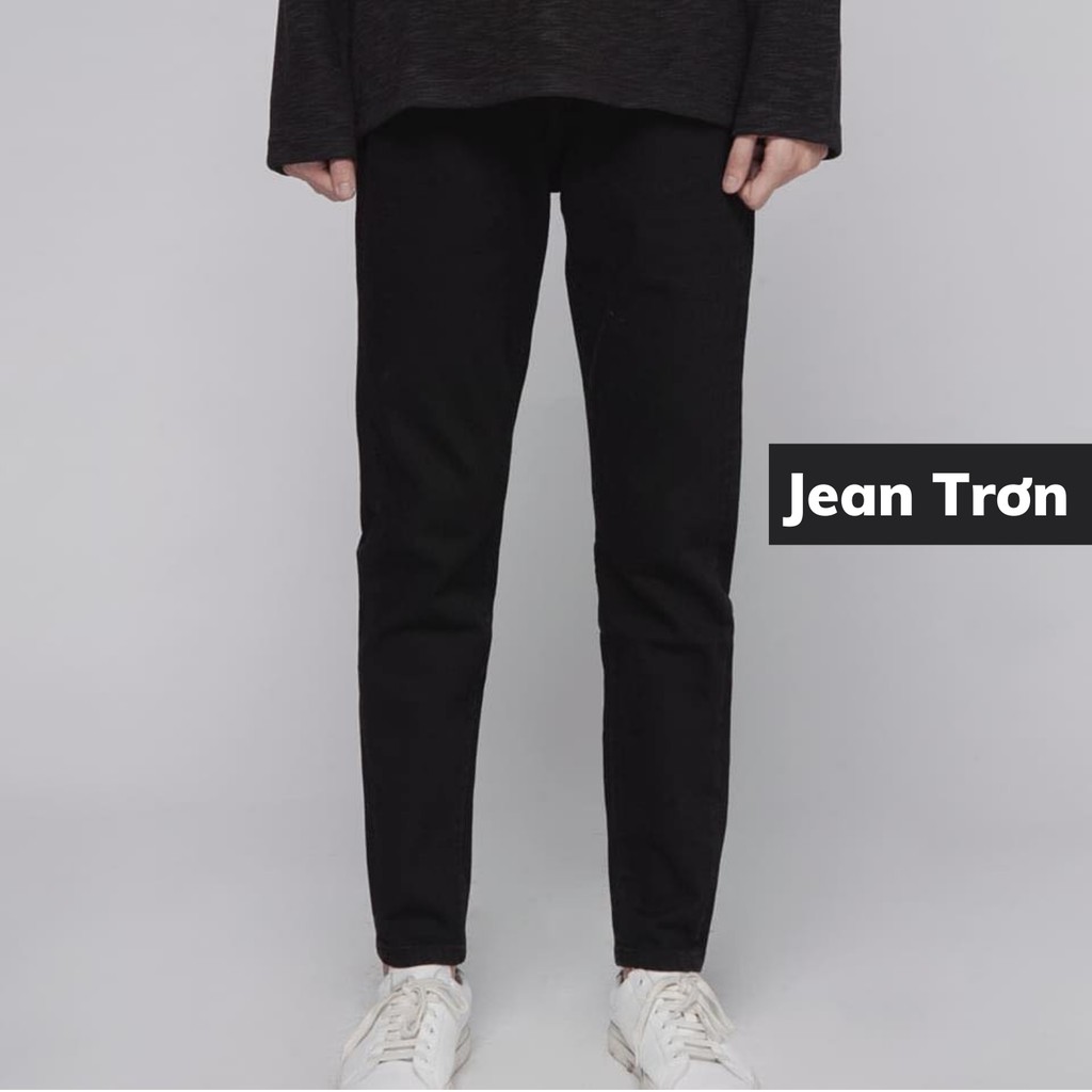 Quần jean nam đen rách gối dáng Skinny, quần bò đen trơn Classic thời trang JBAGY - JBJ