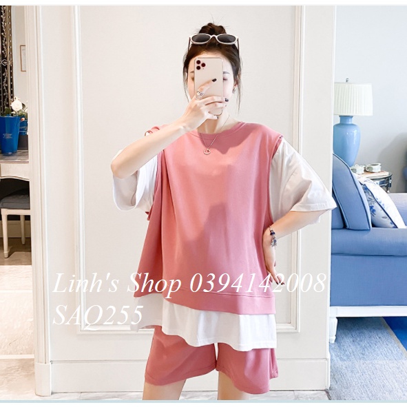 Set Áo Quần Bầu Bộ Bầu Xinh SAQ255