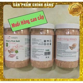 MUỐI HỒNG HIMALAYA [Hộp 1kg] [muối cao cấp] tặng xà bông thảo dược HEVINA