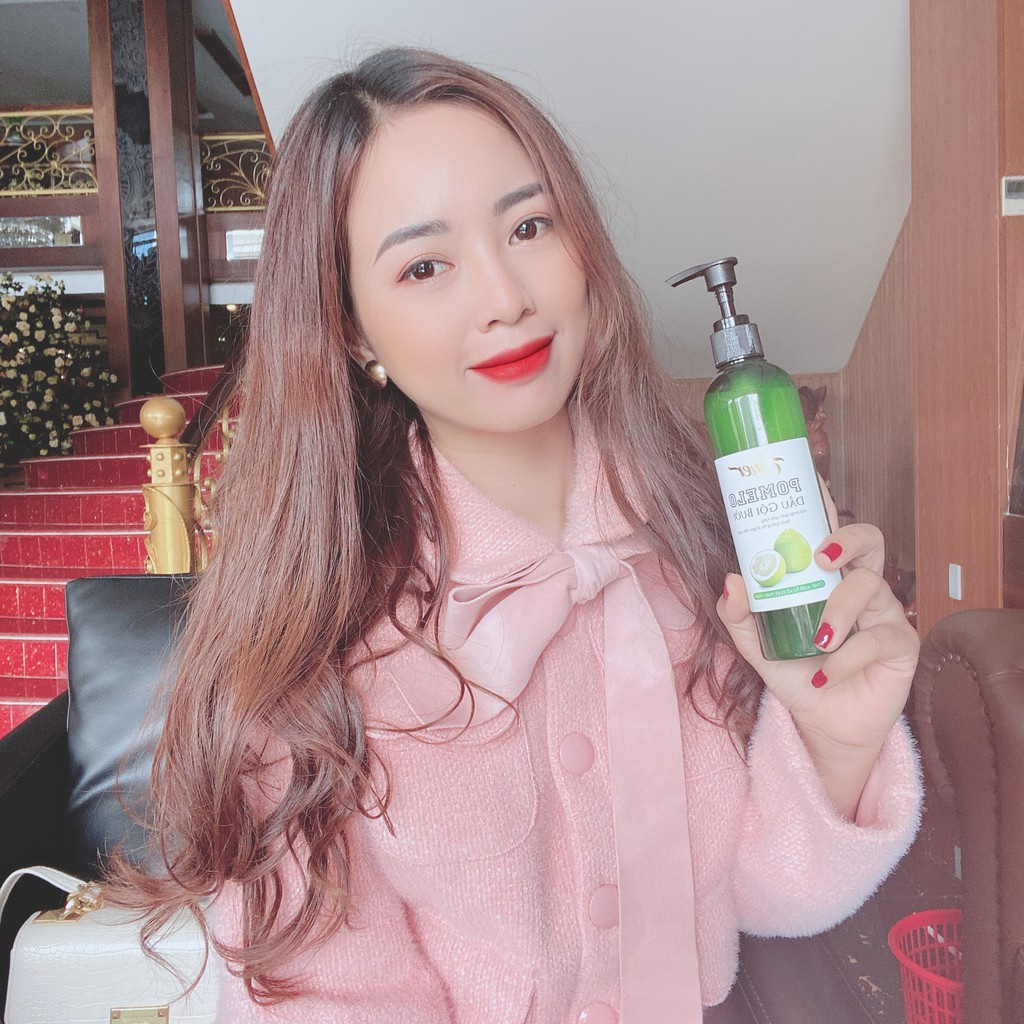 Dầu gội bưởi mọc tóc chiết xuất tinh dầu vỏ bưởi pomelo giảm rụng suôn mượt Emer Garin 300ml