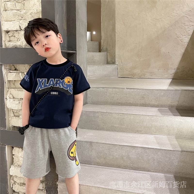 Áo Thun Tay Ngắn Phong Cách Phương Tây Thời Trang Mùa Hè Mới G26e Dành Cho Bé Trai