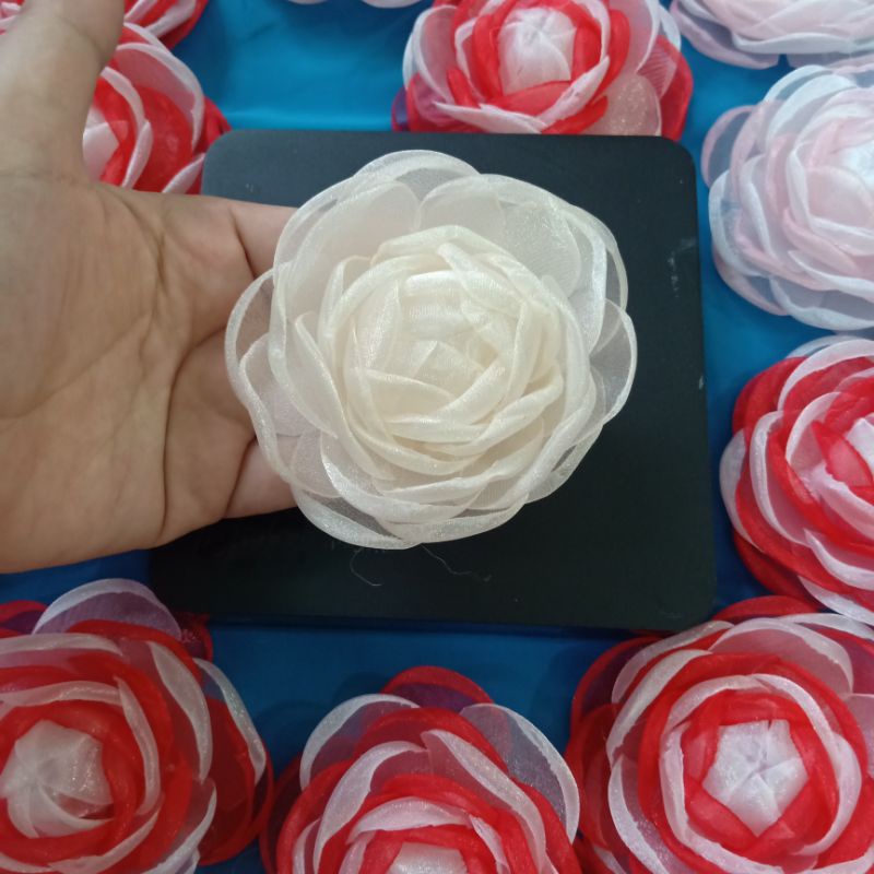 Hoa cài áo handmade ❤️ Tag hoa cài áo có ghim cài ở sau