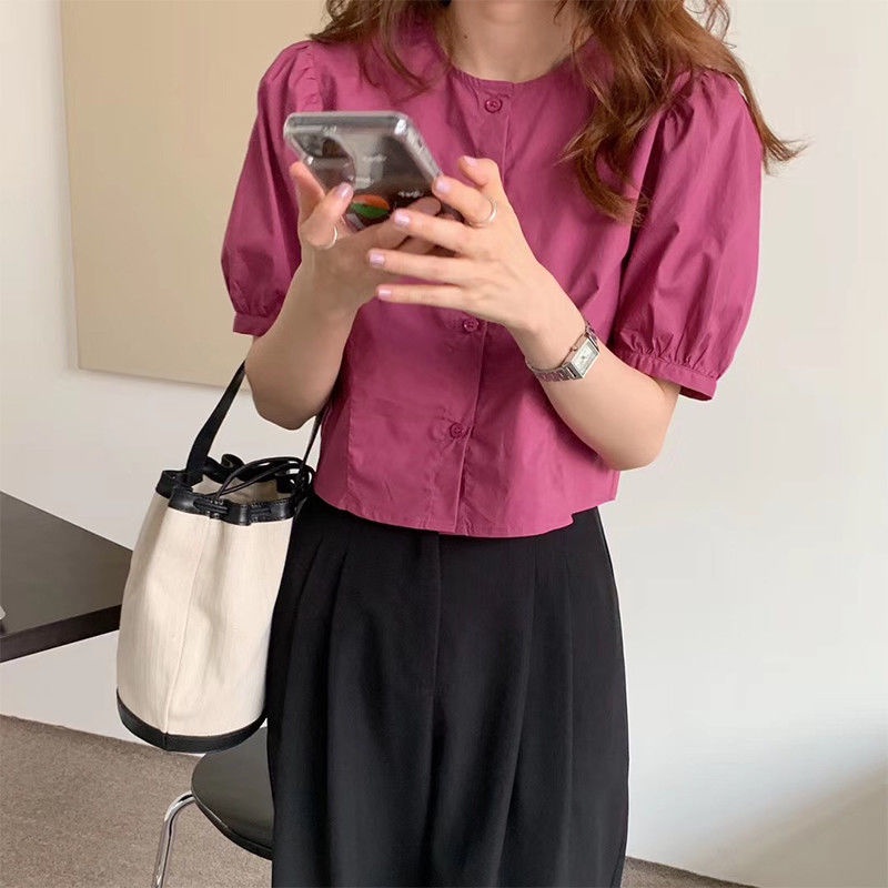 NRVP Áo sơ mi dáng rộng nhiều màu sắc thời trang mùa hè dành cho