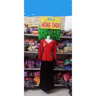 Bộ bà ba thêu hoa sen