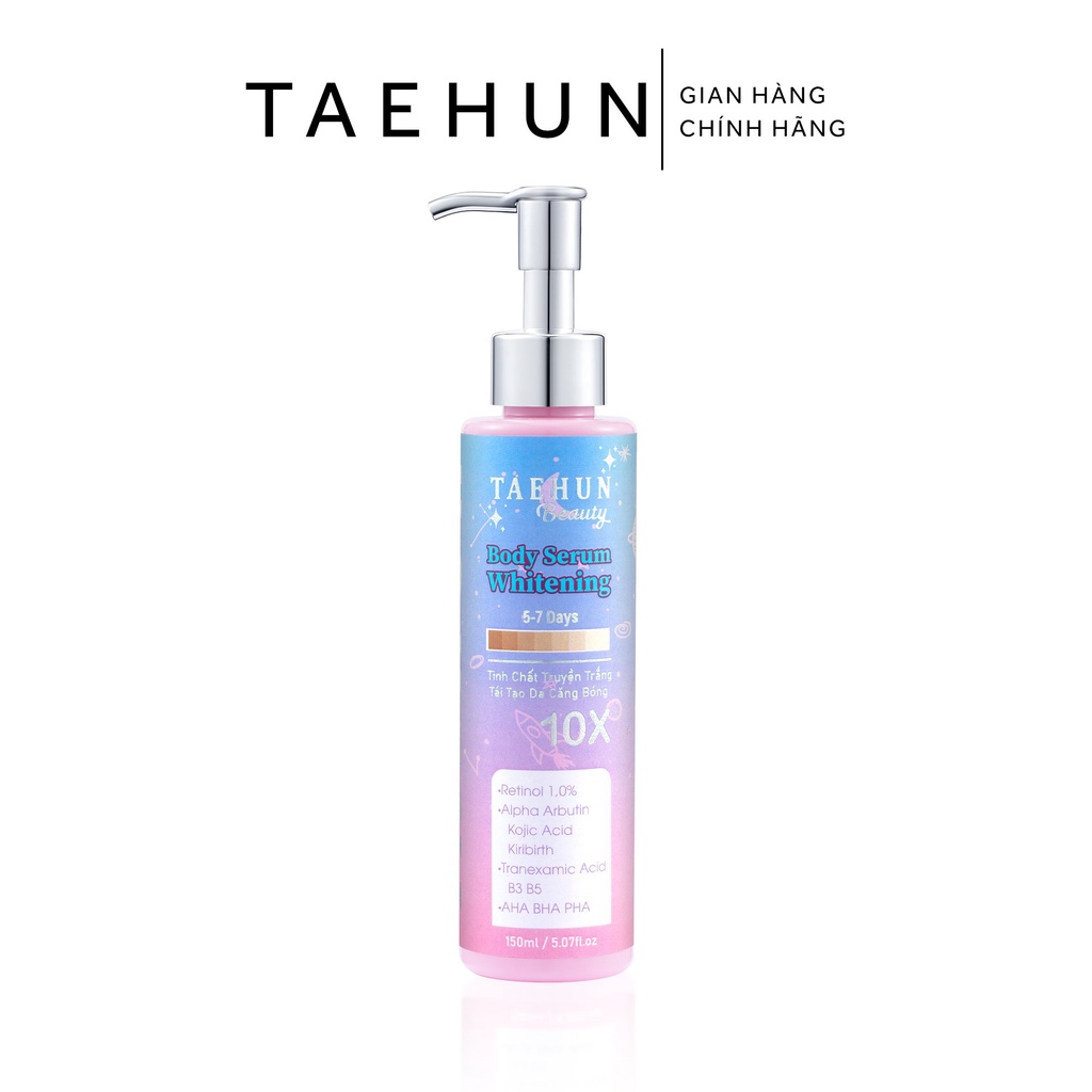 Serum Body Retinol Cao Cấp Tinh Chất Truyền Trắng Tái Tạo Da Căng Bóng 10x 150ml.
