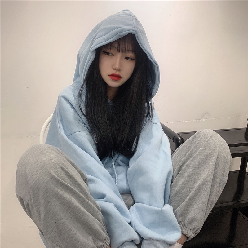 NRVP Áo Hoodie Dáng Rộng Thời Trang Hàn Quốc 2022 Dành Cho Nữ