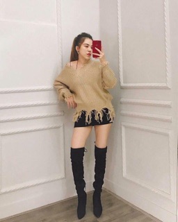 Boot đùi da lộn