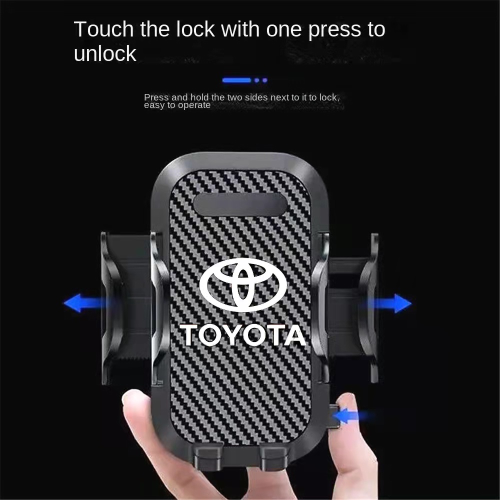 Giá đỡ điện thoại có giác hút chân không xoay 360° cho xe hơi Toyota