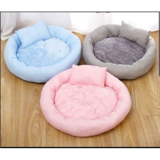 Ổ nệm tròn chó mèo + Gối nằm thú cưng