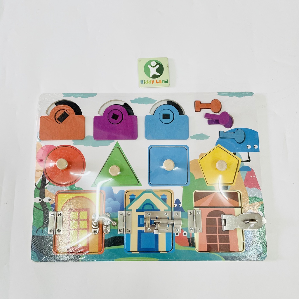 Busy Board Bảng bận rộn cho bé, Đồ chơi Giáo dục Montessori Bảng Chìa Khóa Ổ Khóa