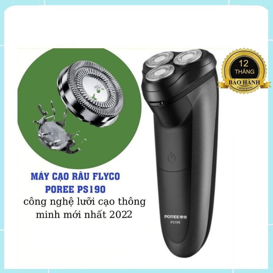 Máy cạo râu flyco poree PS190 cạo siêu nhanh, chống nước cực tốt