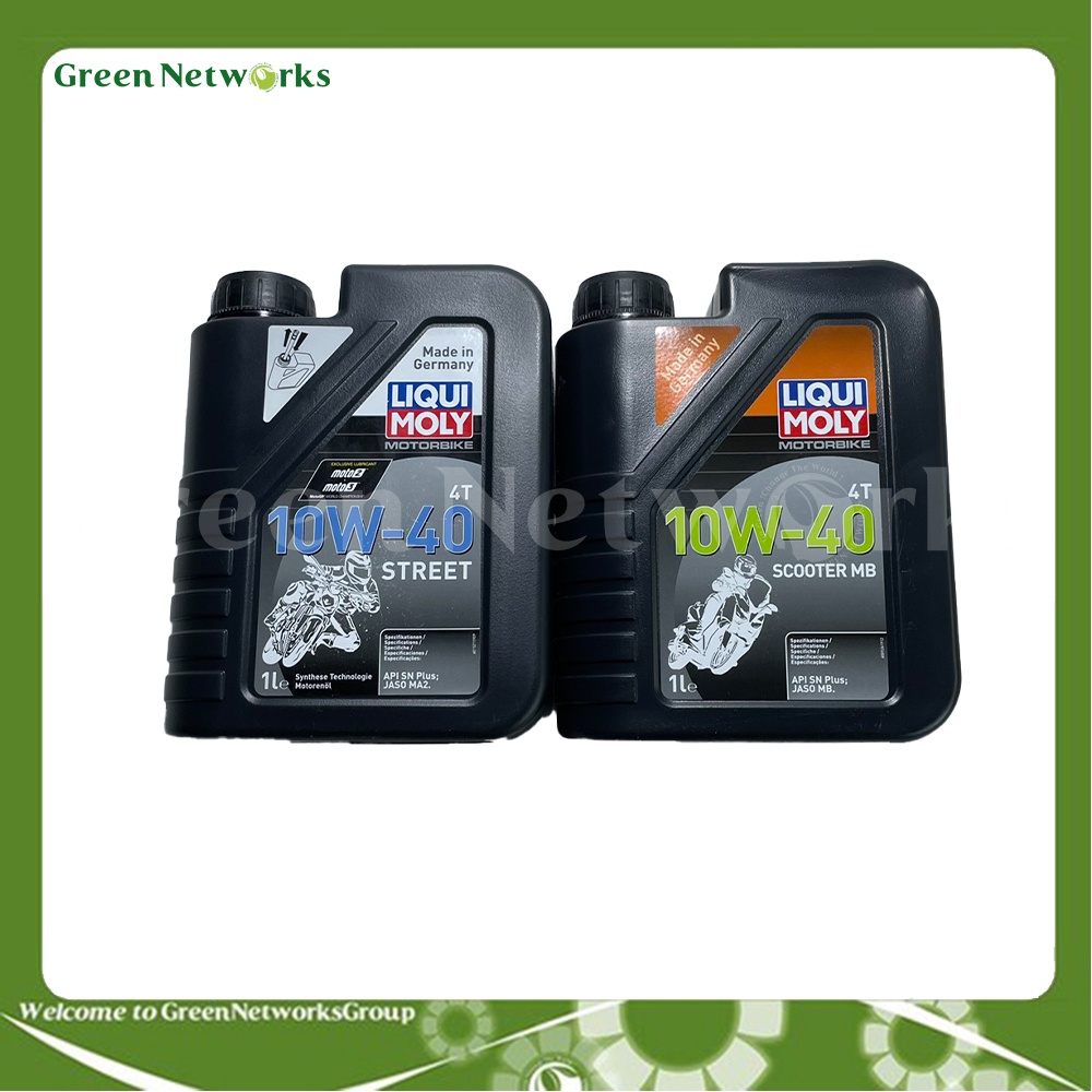 Nhớt Liqui Moly Motorbike Street và Scooter 4T 10W40 1Lit - Nhớt cao cấp và chính hãng - GreenNetWorks