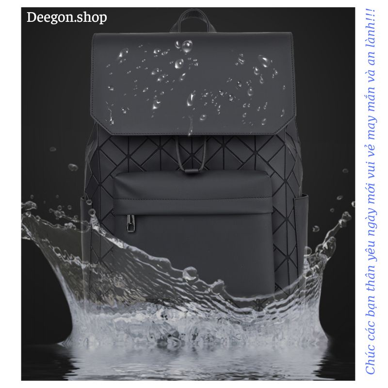 Balo da nam nữ thời trang chất da pu cao cấp ulzzang đựng laptop 15.6inch siêu chống nước unisex