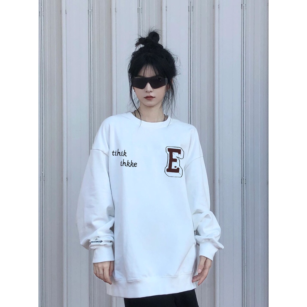 Áo sweater SELVZE tay dài cổ tròn in họa tiết thời trang dành cho nữ với nhiều màu tùy chọn