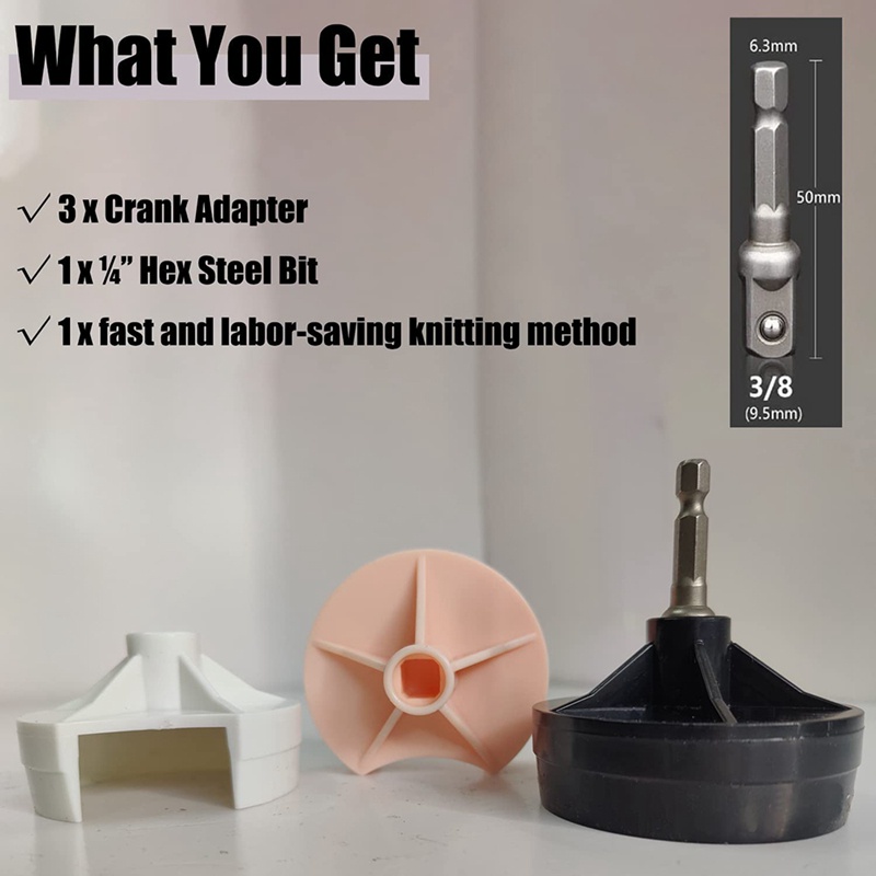 Bộ Chuyển Đổi Khoan Dệt Kim Nhanh 3 Món Cho Máy Đan Sentro 22 Sentro 40 Sentro 48