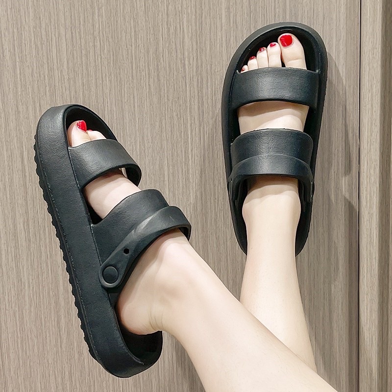 Giày sandal bánh mì 3 màu kèm ảnh thật