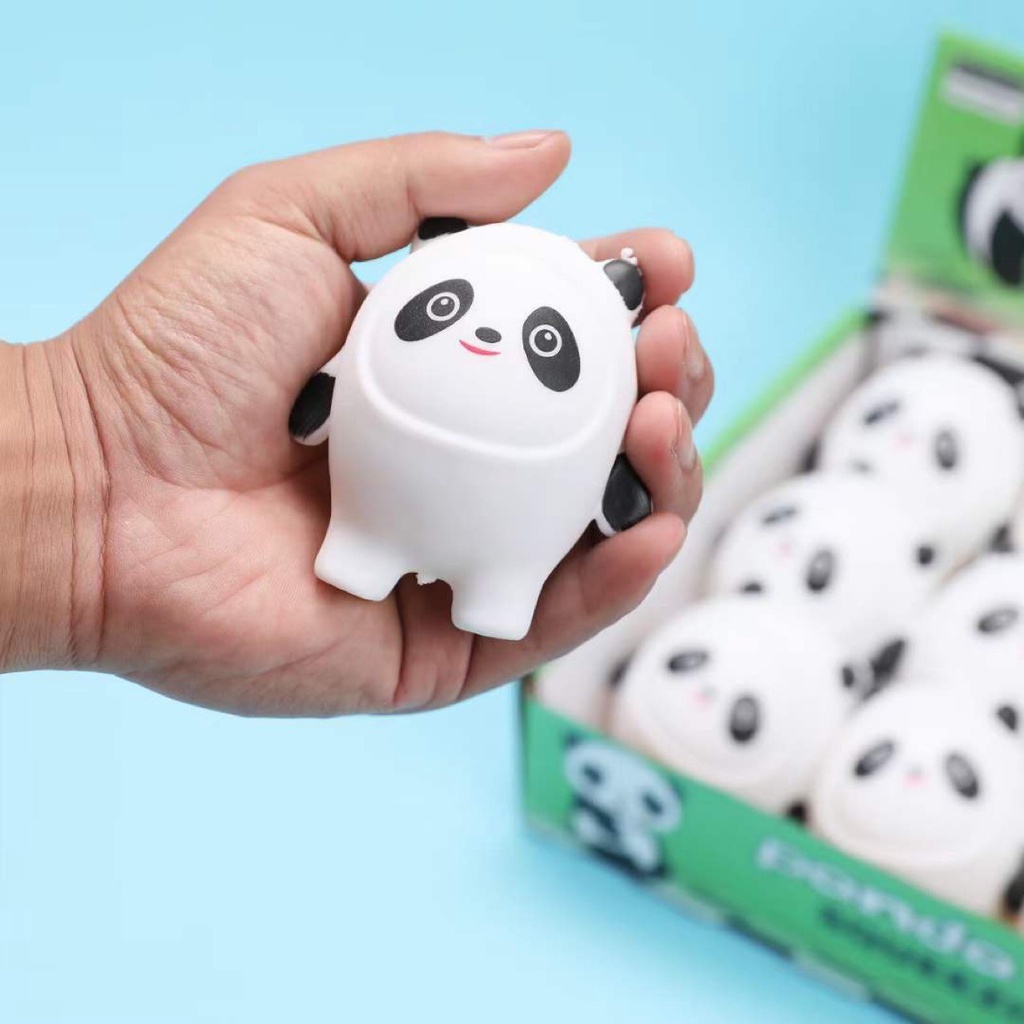 Squishy Mochi hình GẤU TRÚC PANDA mềm dễ thương chân thực giảm stress co dãn đàn hồi ngộ nghĩnh bóp bóp