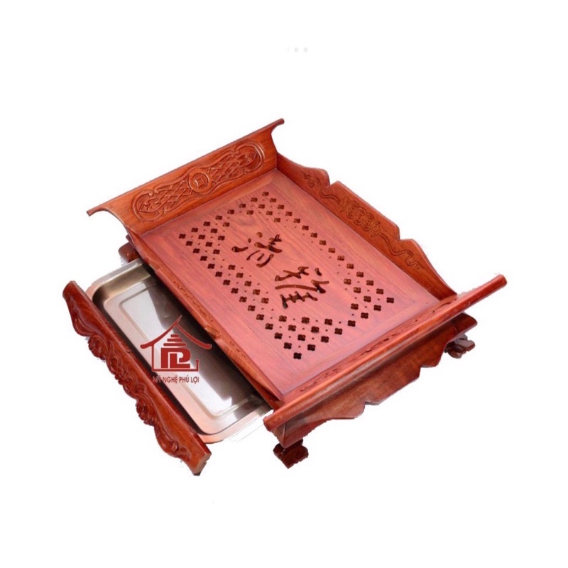 Khay trà khổng minh - khay trà thuyền gỗ hương sang trọng