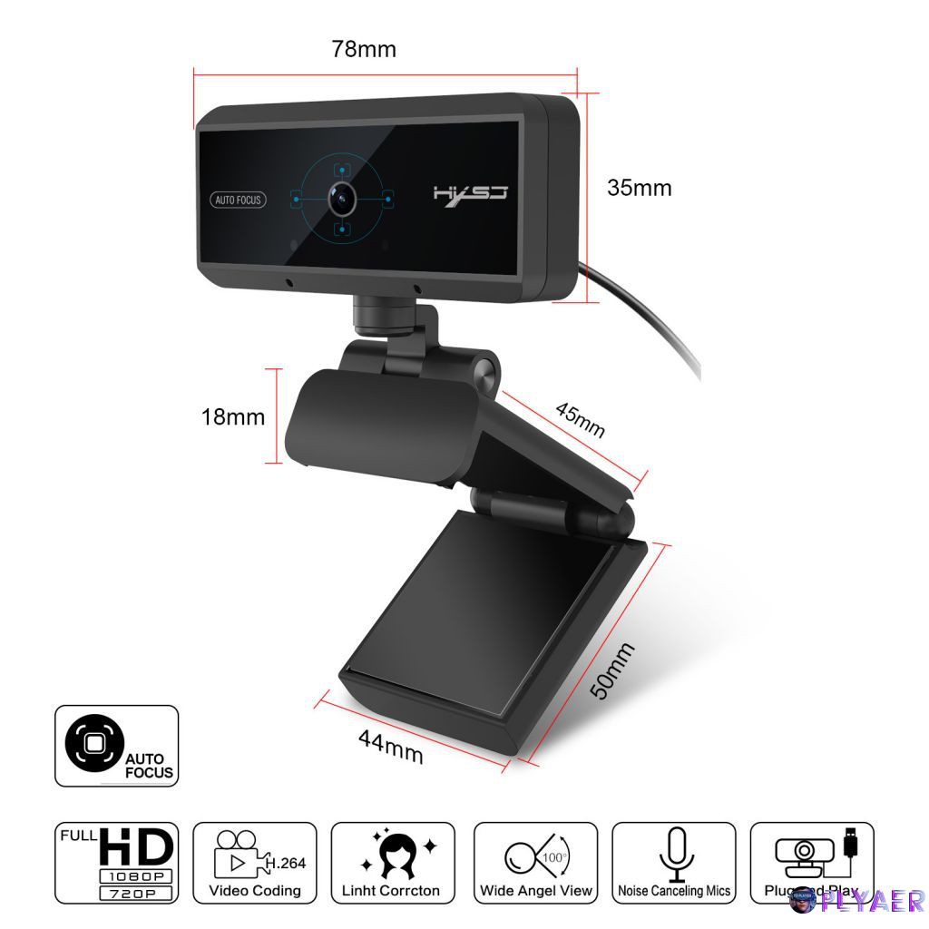 Webcam 1080p 5 Triệu Pixels Cho Máy Tính