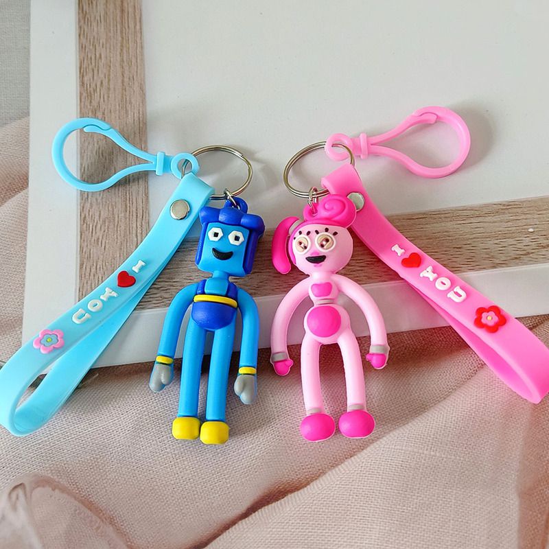 Móc khóa treo túi hình búp bê Poppy Playtime killy willy huggy wugg bằng nhựa PVC phù hợp làm quà tặng dễ thương cho bé