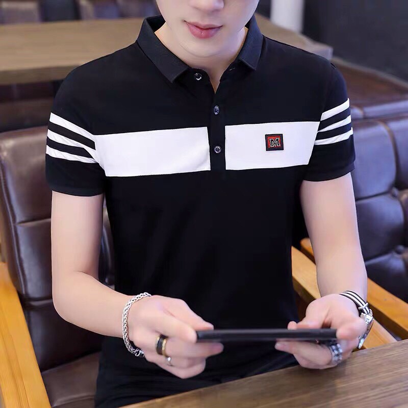 Áo thun cổ bẻ polo cao cấp vải thun cotton siêu co dãn hàng chuẩn shop Phuongnamshop20 kve19