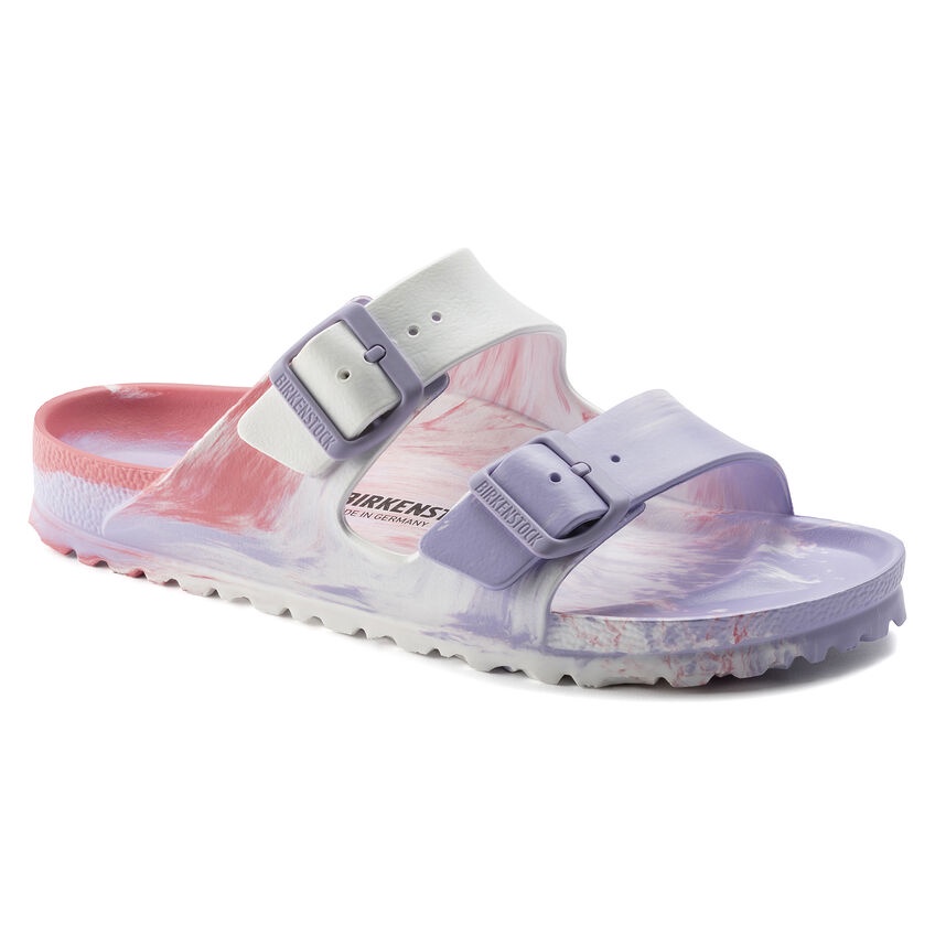 [8/3] Dép Quai Ngang Nam BIRKENSTOCK Arizona EVA Gym Multicolor Purple Fog BCK1020256 Màu Trắng Hồng