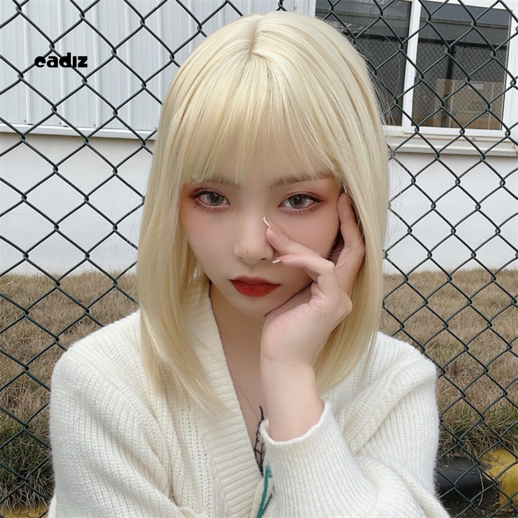 Bộ Tóc Giả Ngắn Ngang Vai Dễ Sử Dụng Dành Cho Nữ