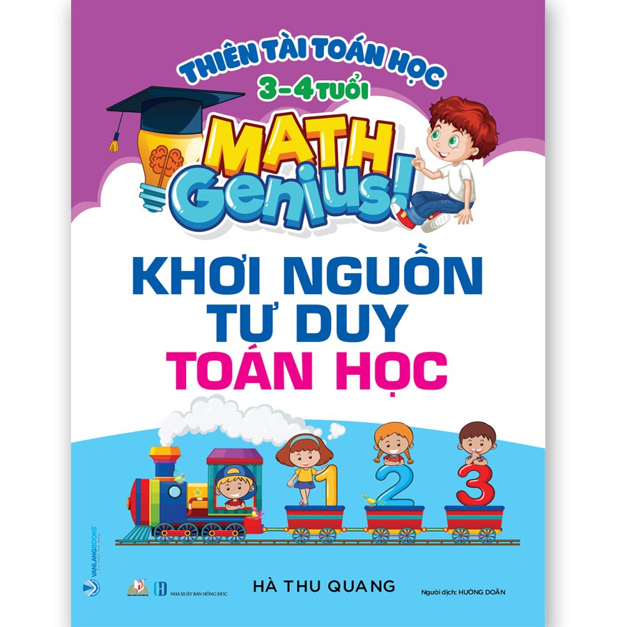 Sách - Thiên Tài Toán Học - Tư Duy Toán Học Cho Trẻ Từ 3 - 4 Tuổi - 2 Cuốn - VLG