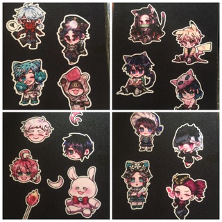 (Sticker) Hình dán nhũ kim tuyến Identity V, Kimetsu no Yaiba, The Promised Neverland