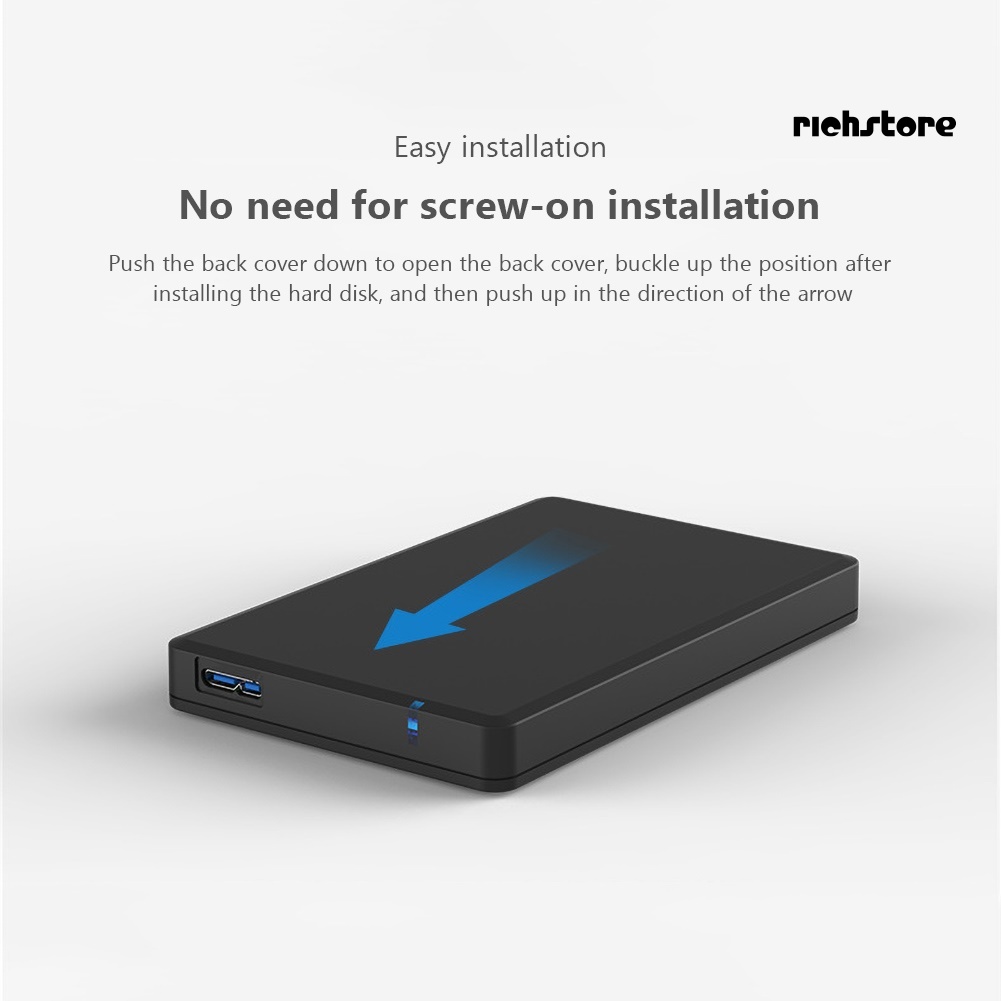 Hộp Đựng Ổ Cứng Ngoài Ssd Hdd 5gbps 2.5inch Sata Usb 3.0 | BigBuy360 - bigbuy360.vn