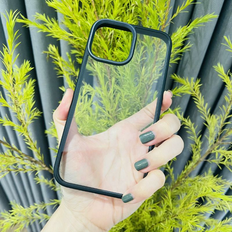 ốp lưng Likgus simple But Unique lưng trong viền màu camera có gờ nhô cao