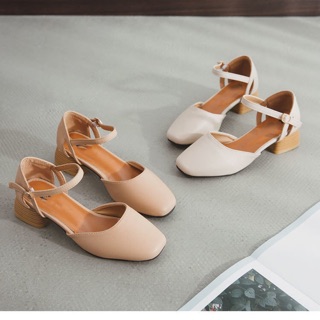 Giày cao gót 3cm đế vuông