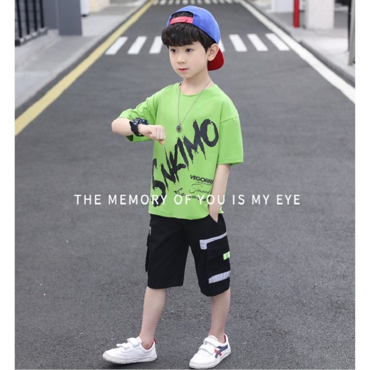 Quần Áo Bé Trai Habi Fashion HB2227 chất liệu cotton Cho bé 16-40Kg