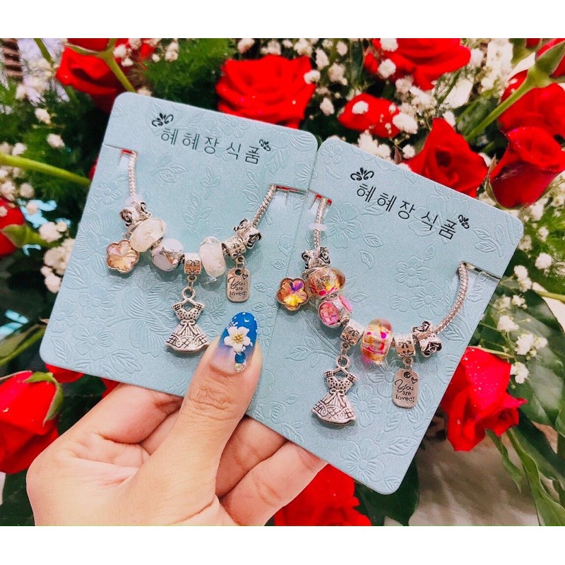 Lắc tay thời trang nữ mix charm (inbox shop lựa mẫu)