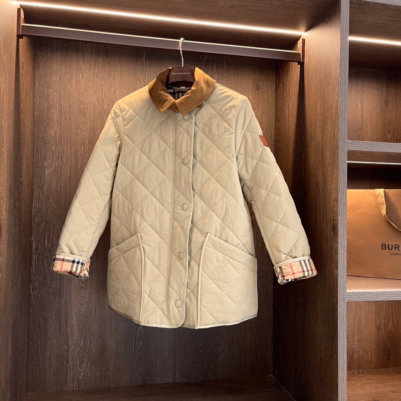 Áo khoác nữ phong cách vintage thương hiệu thời trang cao cấp Burberry